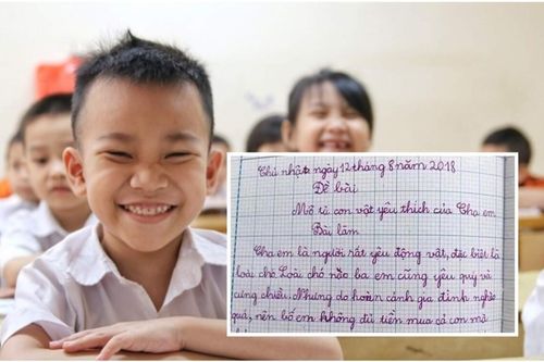 Làm văn khen bố rất yêu động vật, HS tiểu học khiến CĐM cười ngất vì màn 'quay xe' ở những câu cuối cùng