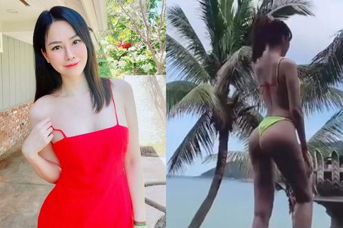 Con dâu tỷ phú Hoàng Kiều mặc bikini, khoe đường cong hoàn hảo