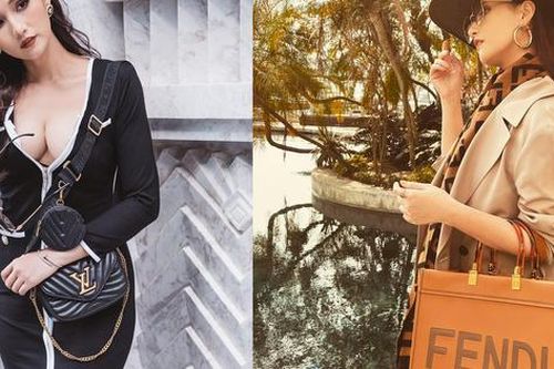 Đã mắt ngắm túi hàng hiệu của 'diễn viên đại gia' Lã Thanh Huyền