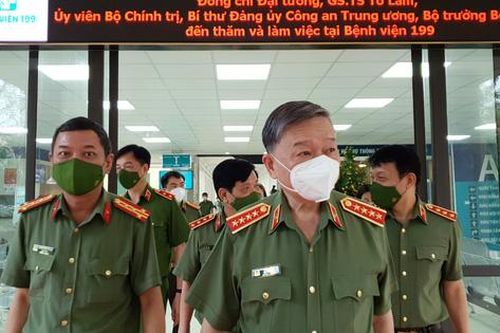 Bộ trưởng Bộ Công an thăm và làm việc với Bệnh viện 199