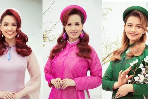 Hai con gái lai Ấn của Hoa hậu Diệu Hoa khoe nhan sắc xinh đẹp với áo dài đón Tết