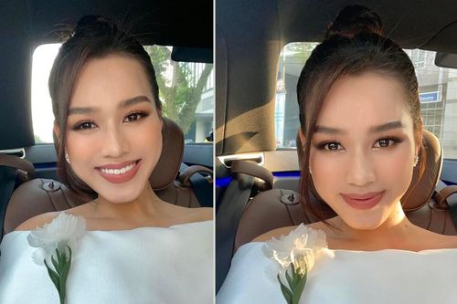 Đỗ Thị Hà xuất hiện như cô dâu, đố một câu khiến fan 'dậy sóng' facebook, chuyện gì đây?
