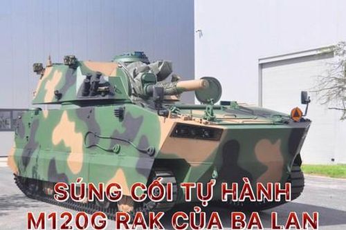 Súng cối tự hành M120G RAK của Ba Lan