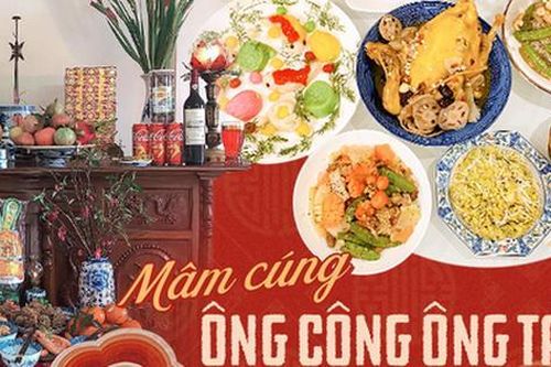 Cùng ngắm loạt mâm cơm cúng ông Công ông Táo đẹp mắt của hội chị em đảm đang
