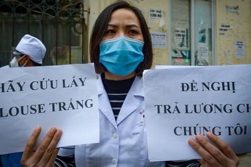 Nhân viên Bệnh viện Tuệ Tĩnh đã nhận được lương bị nợ