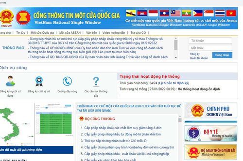 Chức năng cảnh báo chống ùn tắc trên Cổng thông tin một cửa quốc gia chính thức hoạt động