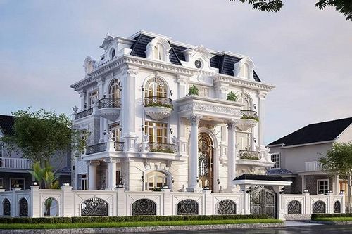 Cuộc sống thượng lưu trong những biệt thự tân cổ điển 3 tầng kiểu Pháp