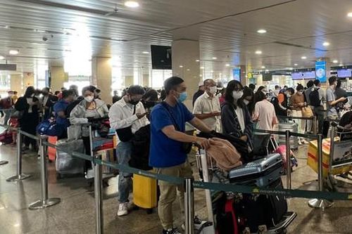 29 Tết, sân bay Tân Sơn Nhất vẫn nườm nượp người về quê ăn Tết