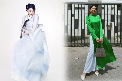 Trang phục truyền thống của các nước đón Tết nguyên đán, áo dài Việt Nam tôn dáng số 1