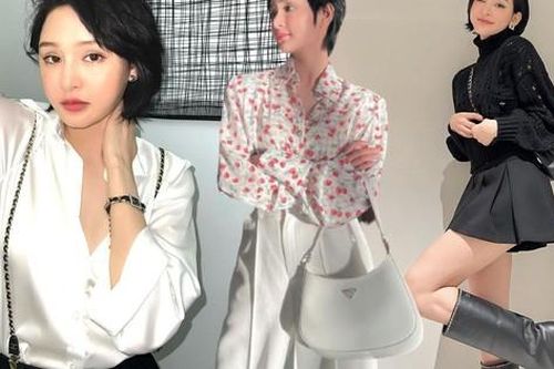 Tóc ngắn cũn nhưng Hiền Hồ vẫn cân được mọi style, kể cả váy vóc 'bánh bèo chúa'