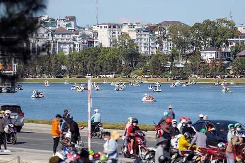 Đà Lạt tấp nập du khách những ngày đầu xuân
