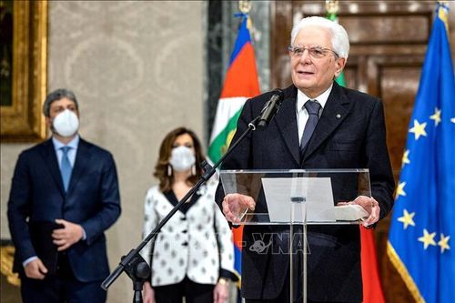 Tổng thống Italy Sergio Mattarella tuyên thệ nhậm chức nhiệm kỳ thứ hai