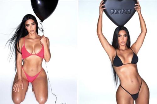 Kim 'siêu vòng 3' diện bikini bé xíu khoe đường cong tuổi 42