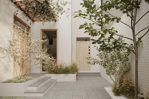 Ngôi nhà lẩn khuất giữa phố thị ồn ào với sân vườn yên tĩnh