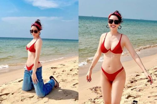 Mẹ 3 con Quế Vân gây tranh cãi khi diện style quần tụt 'trắc nết' nóng ngùn ngụt