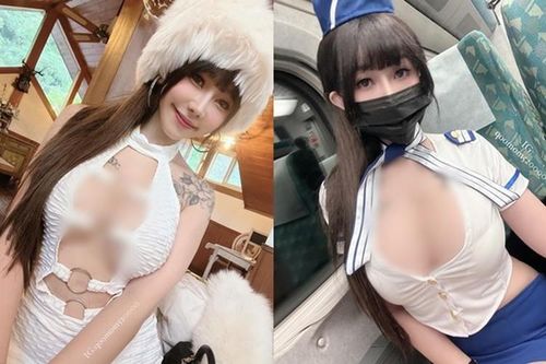 Mỹ nhân 'mặc như không mặc' đi tàu điện khiến người nhìn phát ngại