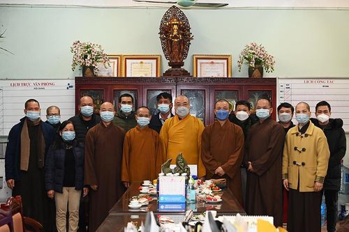 Văn phòng I Trung ương GHPGVN gặp mặt đầu xuân Nhâm Dần 2022