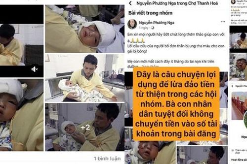 Lừa đảo kêu gọi ủng hộ từ thiện qua mạng xã hội