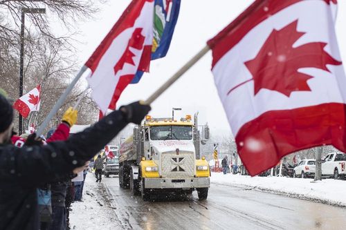 Biểu tình xe tải tại Canada 'lây lan' sang nhiều quốc gia