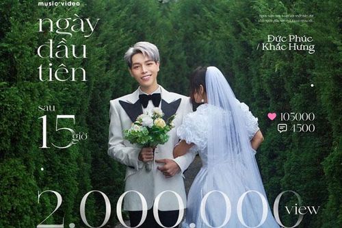 Đức Phúc chính thức 'xưng vương' trên Top 1 Trending YouTube với MV kể chuyện cầu hôn, có cả Hòa Minzy - Erik góp mặt