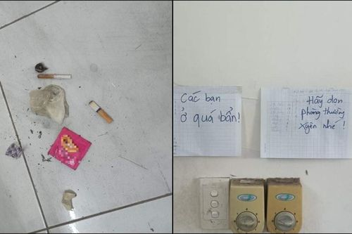 Nhận phòng ký túc xá, sinh viên choáng váng khi thấy sàn nhà có 'vật thể lạ' và lời nhắn 'các bạn ở bẩn'