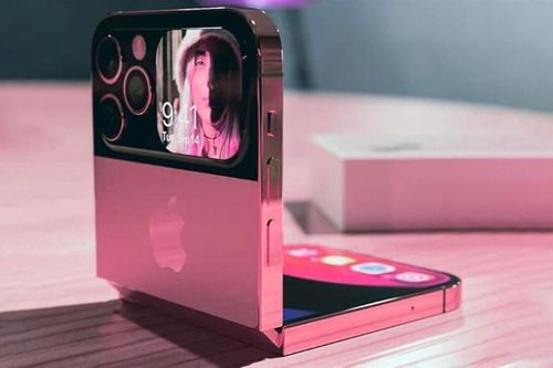 Xuất hiện concept iPhone Flip màu hồng cực chất