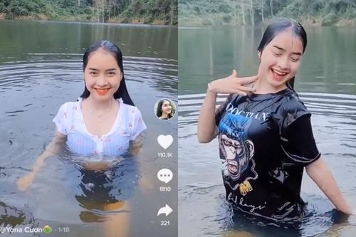 Nhảy dưới nước gây tranh cãi, hot girl dân tộc đáp trả 'cực căng'