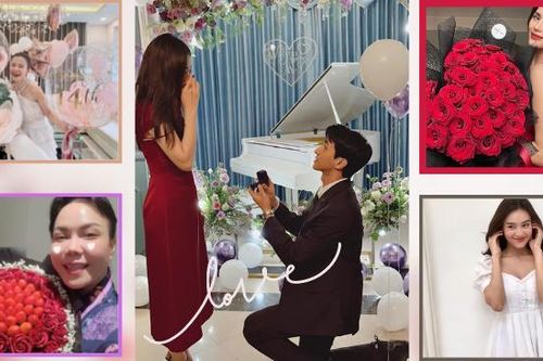 Sao Việt xúng xính khoe quà Valentine, Bình An cầu hôn bạn gái Á hậu