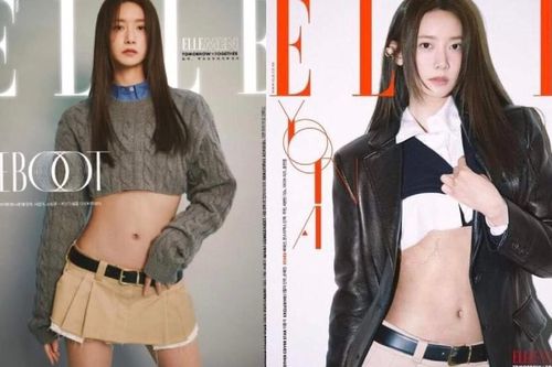 'Nữ thần' Yoona gây sốt với vòng eo con kiến trên bìa tạp chí Elle