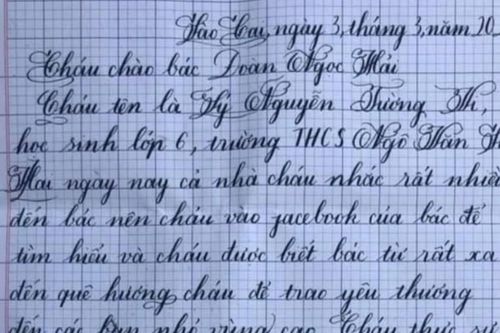 Ông Đoàn Ngọc Hải đăng hình ảnh bức thư tay đã giữ gìn 1 năm lên MXH 'truy tìm' người gửi