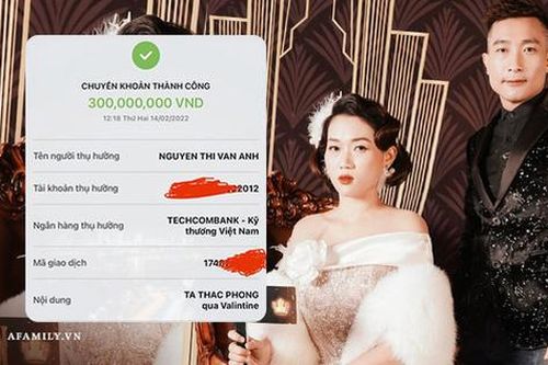 'Ông trùm đám cưới' chuyển khoản 300 triệu Valentine để 'dằn mặt và tố cáo sự bóc lột' của vợ cùng những lý lẽ ai đọc cũng phải gật gù