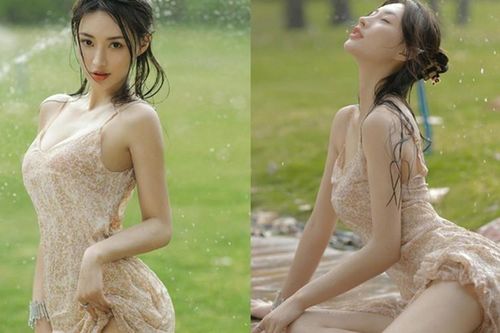 Diện đồ ướt đẫm, nàng hot girl khoe đường cong 'thiêu đốt' ánh nhìn