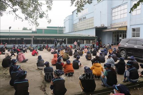 Nghệ An: Công nhân Công ty TNHH EM-TECH Việt Nam trở lại làm việc