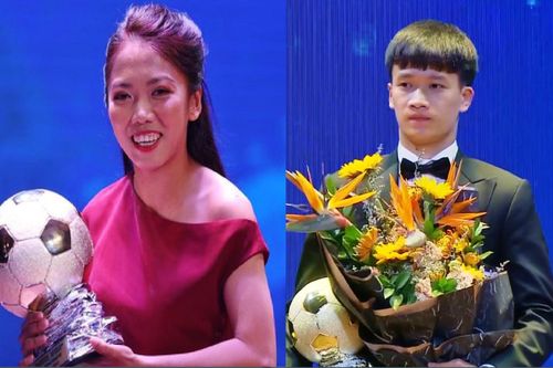 Hoàng Đức, Huỳnh Như và Hồ Văn Ý giành Quả bóng vàng Việt Nam 2021