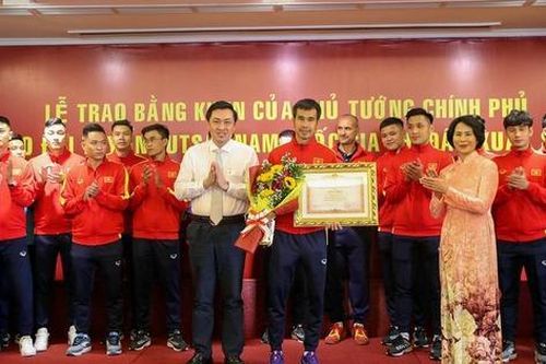 Đội tuyển Futsal nam nhận Bằng khen của Thủ tướng Chính phủ