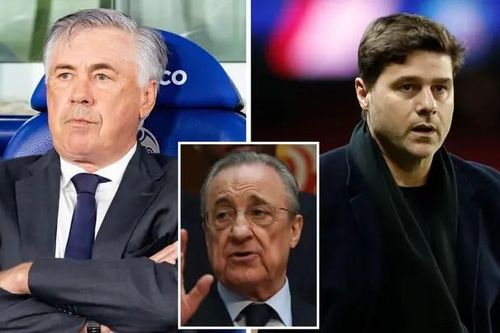 Real Madrid tức giận Ancelotti thua PSG, chọn Pochettino thay thế