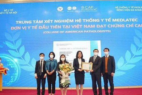 Trung tâm xét nghiệm đầu tiên tại Việt Nam đạt tiêu chuẩn của Hoa Kỳ