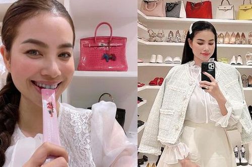 Phạm Hương khoe ảnh ăn thạch, fan lại chú ý vào ngón tay đeo nhẫn