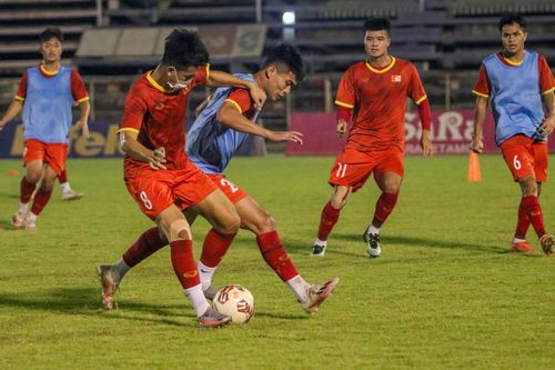 Tuyển U23 Việt Nam có buổi tập cuối trước trận đấu với U23 Singapore