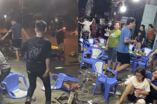 Ô tô lao vào quán nhậu trên vỉa hè, cuốn 3 người dưới gầm xe