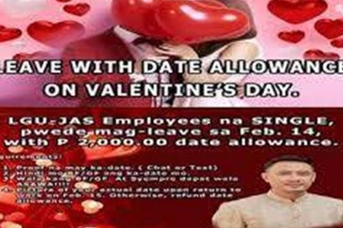 Công chức độc thân được tặng tiền trong ngày lễ tình nhân
