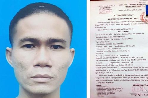 Quảng Trị: Truy nã đặc biệt bị can trong vụ án mua bán, vận chuyển hàng chục ký ma túy đá trốn khỏi nơi giam