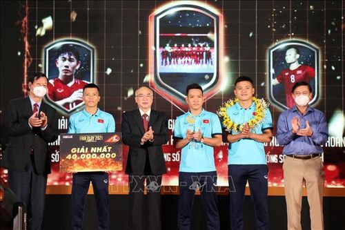 Đội tuyển futsal Việt Nam được trao Giải thưởng Fair Play 2021