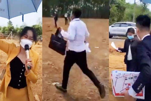 Công ty bất động sản diễn trò chốt cọc đất như mớ rau ở chợ: Xã phải họp khẩn