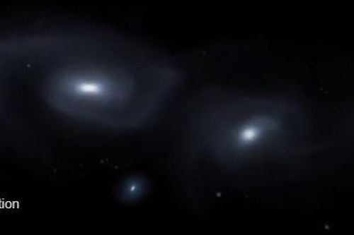 Ba thiên hà va chạm nhau trong hình ảnh tuyệt đẹp từ kính thiên văn Hubble mới