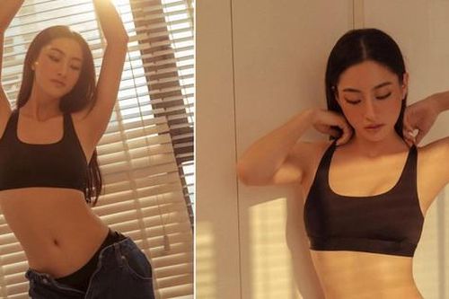 Diện bikini 'nửa kín, nửa hở', Lương Thùy Linh khoe body nóng bỏng