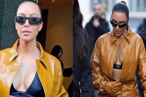 Kim Kardashian phanh áo lộ nội y dạo phố giữa lúc chồng cũ liên tục 'khủng bố'