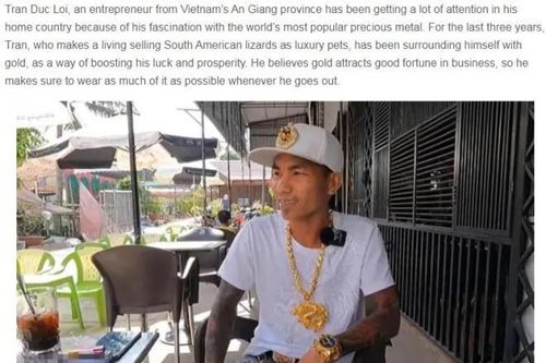 Dát 50 cây vàng lên người khi ra đường, đại gia An Giang lên báo nước ngoài