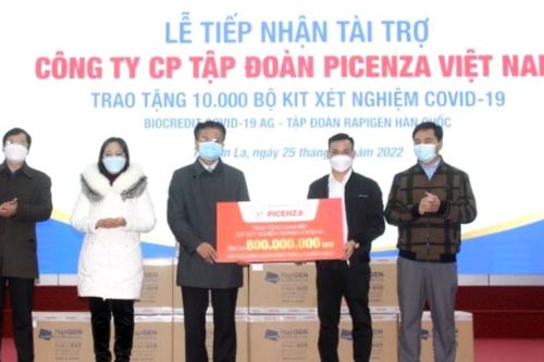 Thành phố Sơn La tiếp nhận 10.000 bộ kit test nhanh Covid-19