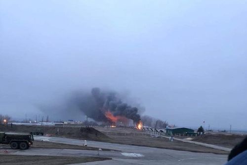 Căn cứ Nga cách biên giới Ukraine 16 km nghi bị trúng hỏa lực